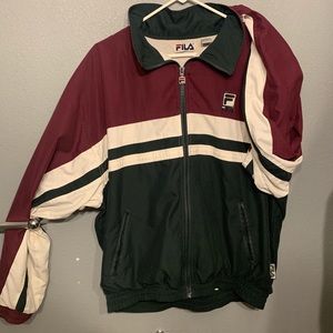 Vintage fila stripe jacket!
